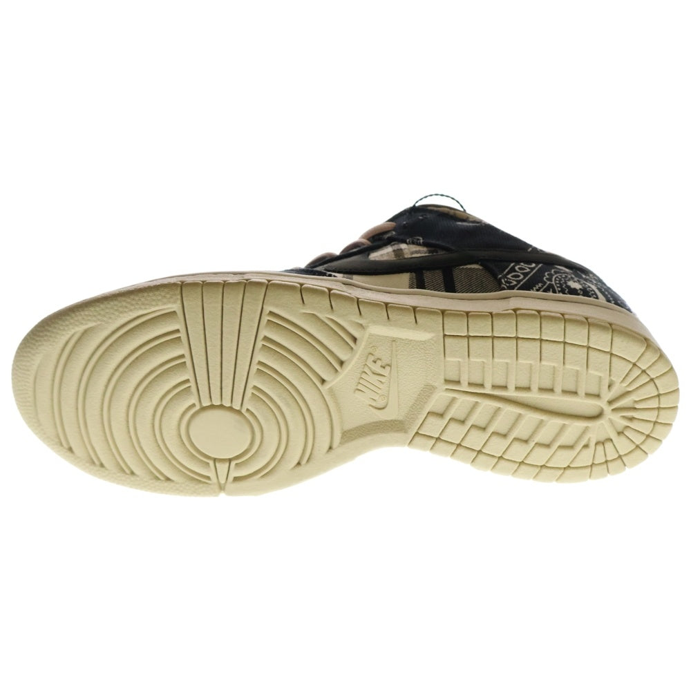 NIKE(ナイキ) ×TRAVIS SCOTT CACTUS JACK DUNK LOW PRM QS トラヴィススコット カクタスジャック ダンク ローカットスニーカー US10/28cm ベージュ/ネイビー CT5053-001