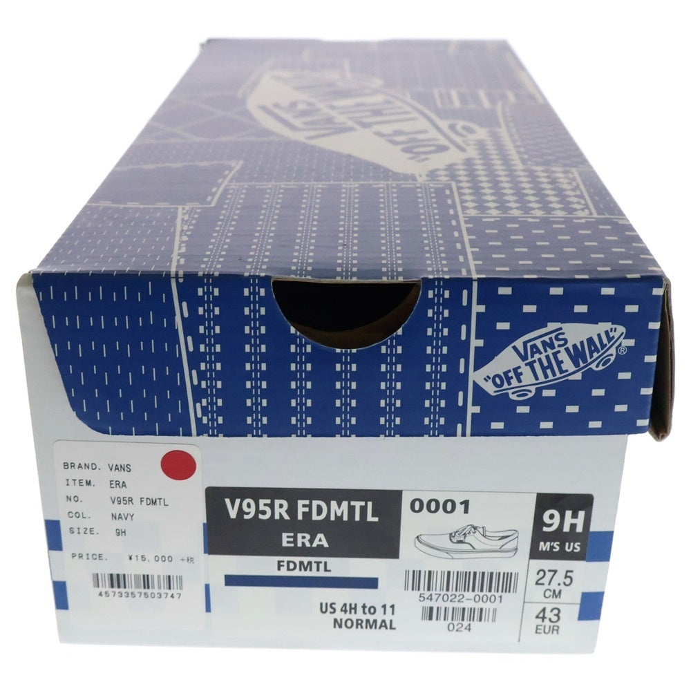 VANS(ヴァンズ) V95R FDMTL ERA ファンダメンタル エラ パッチワーク ローカットスニーカー US9.5/27.5cm インディゴ 547022-0001