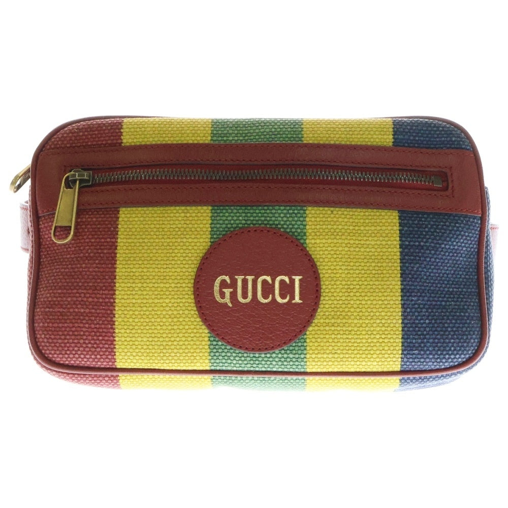 GUCCI(グッチ) バイアデラ ストライプ ウエストバッグ マルチ 625895 2CSAT