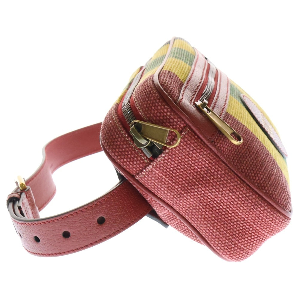 GUCCI(グッチ) バイアデラ ストライプ ウエストバッグ マルチ 625895 2CSAT