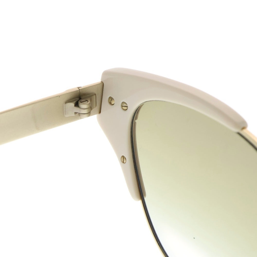 GUCCI(グッチ) トリコロール インターナショナル フィット サングラス アイウェア 眼鏡 ホワイト/ゴールド GG0522S