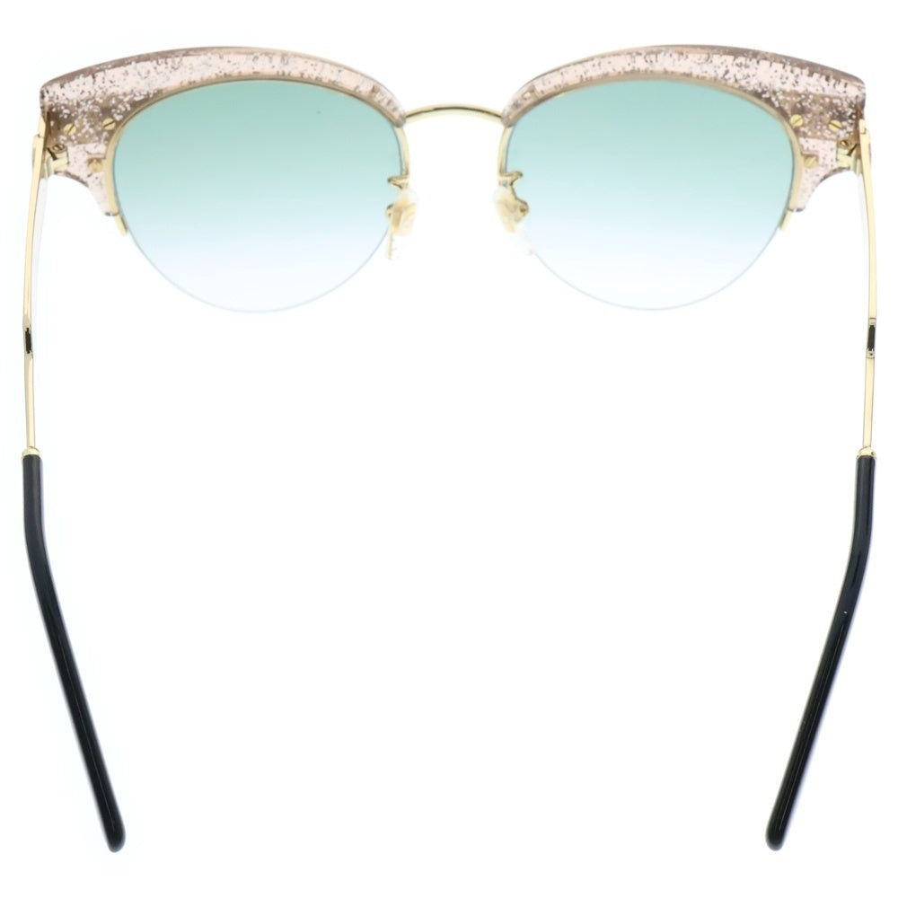 GUCCI(グッチ) Cat Eye キャットアイ グリッター ラメ トリコロール サングラス アイウェア 眼鏡 パープル/ゴールド GG0283S
