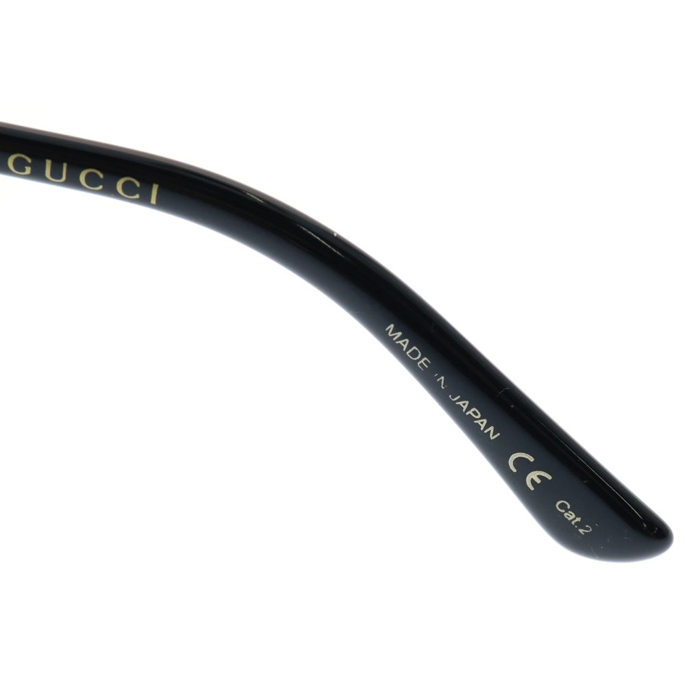 GUCCI(グッチ) Cat Eye キャットアイ グリッター ラメ トリコロール サングラス アイウェア 眼鏡 パープル/ゴールド GG0283S