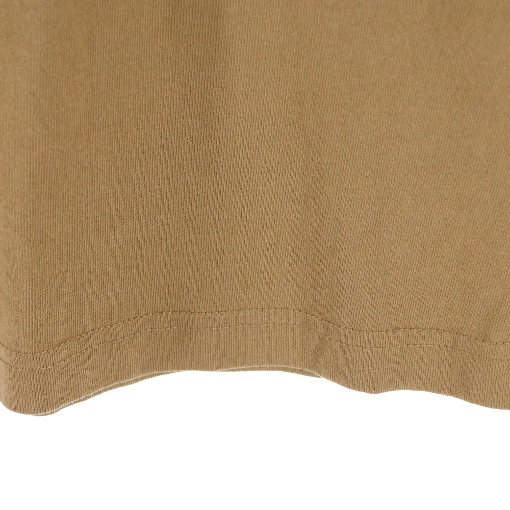 THE BLACK EYE PATCH(ブラックアイパッチ) ×H&M 取扱注意 フロントロゴプリント 半袖Tシャツカットソー ブラウン