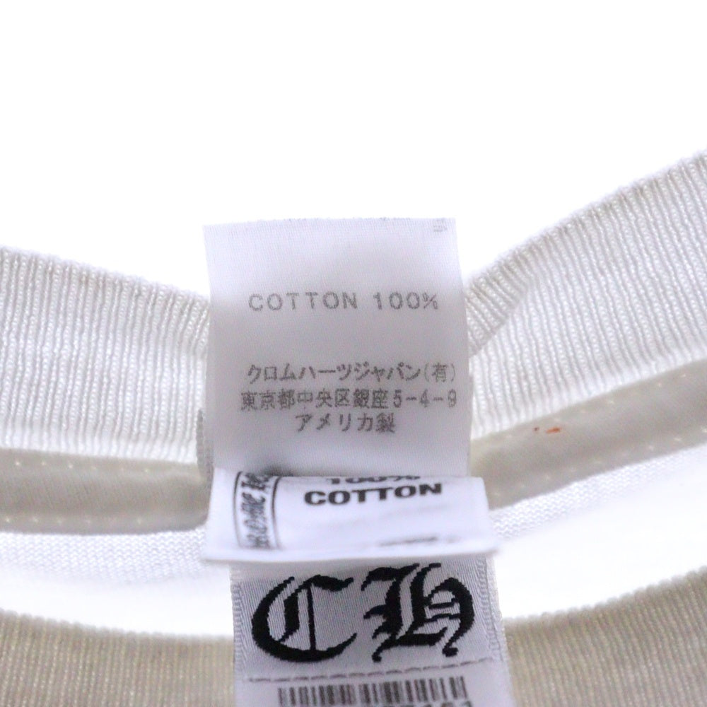CHROME HEARTS(クロムハーツ) Horseshoe CH PLS Tee ホースシュー CHプラス プリント 半袖Tシャツ カットソー ホワイト