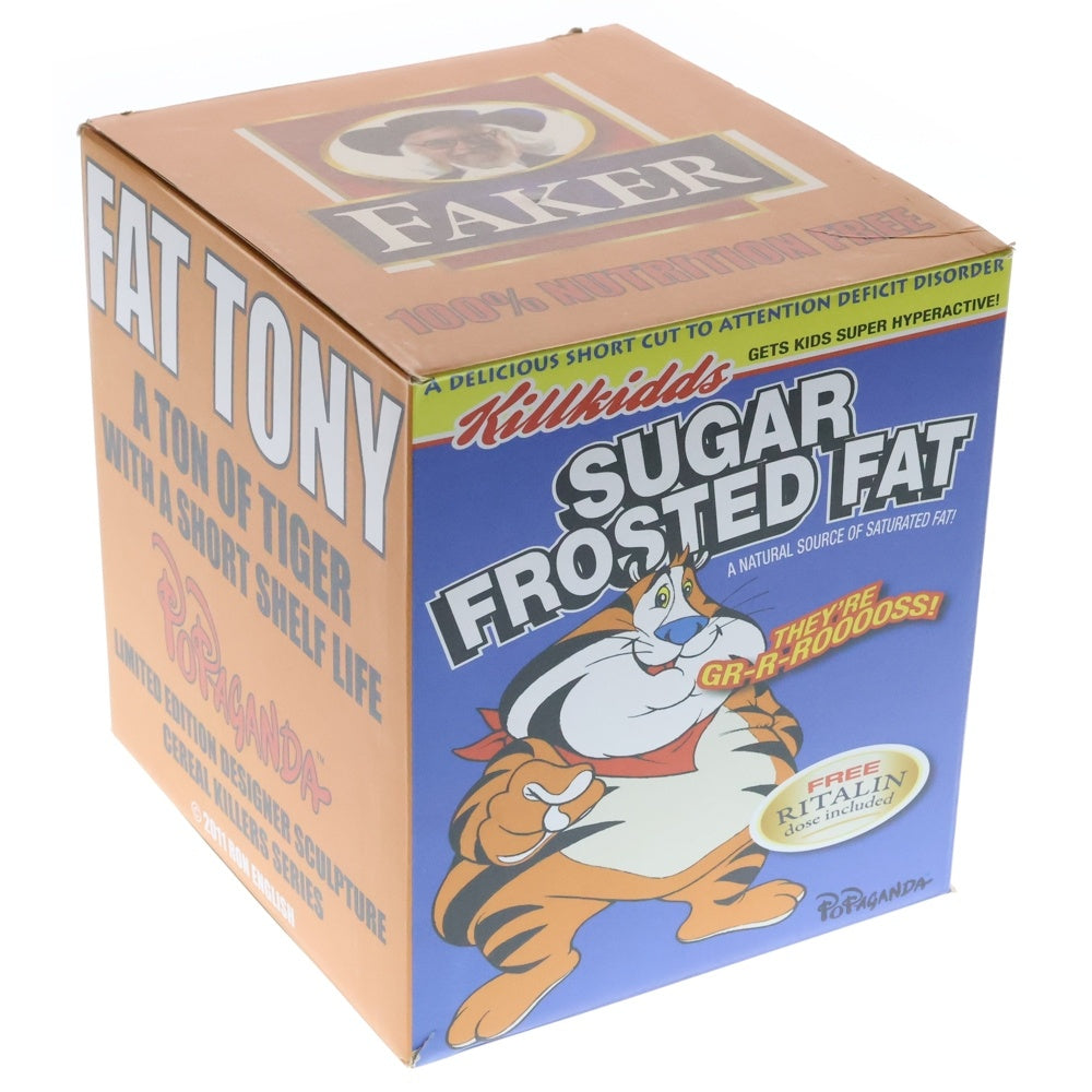 NO BRAND(ノーブランド) RON ENGLISH Fat Tony Cereal Killers Series Last Fat Breakfast ファット トニー シリアルキラーズ シリーズ フィギュア オレンジ/ホワイト