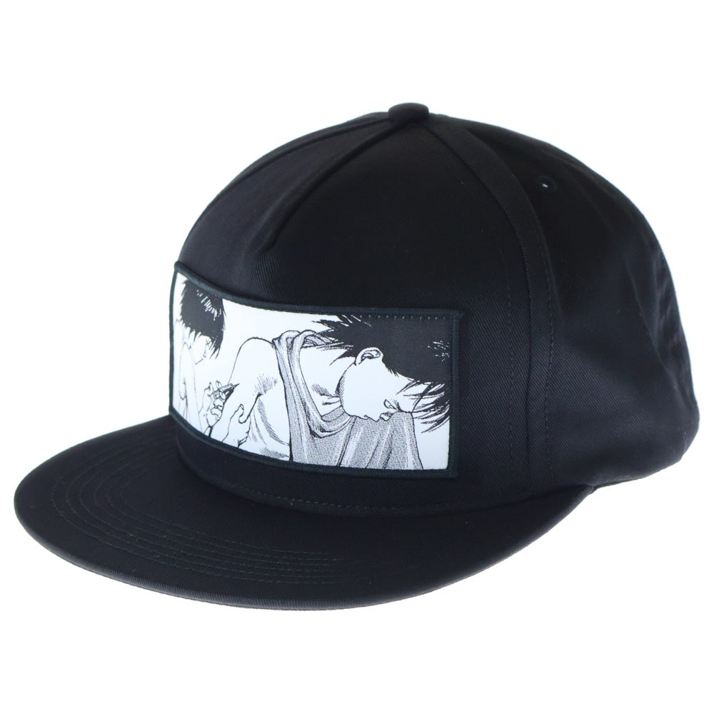 SUPREME(シュプリーム) 17AW ×AKIRA Syringe 5-Panel Cap アキラ シリンジ 5パネル キャップ 帽子 ブラック