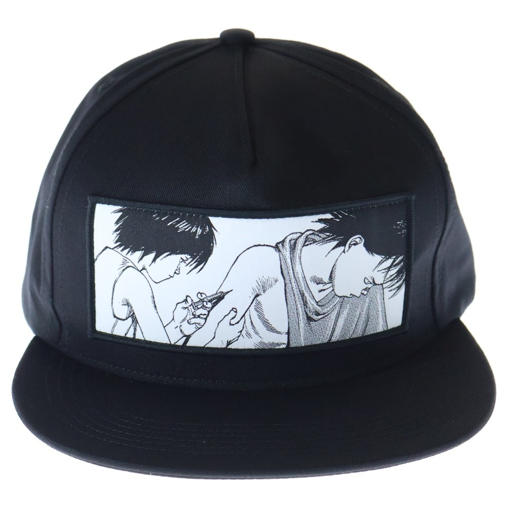SUPREME(シュプリーム) 17AW ×AKIRA Syringe 5-Panel Cap アキラ シリンジ 5パネル キャップ 帽子 ブラック