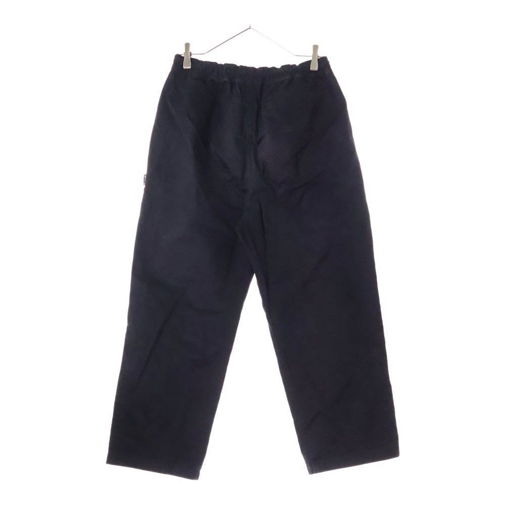 STUSSY(ステューシー) 22SS Brushed Beach Pant ブラッシュド ビーチ コットンパンツ ブラック 116553