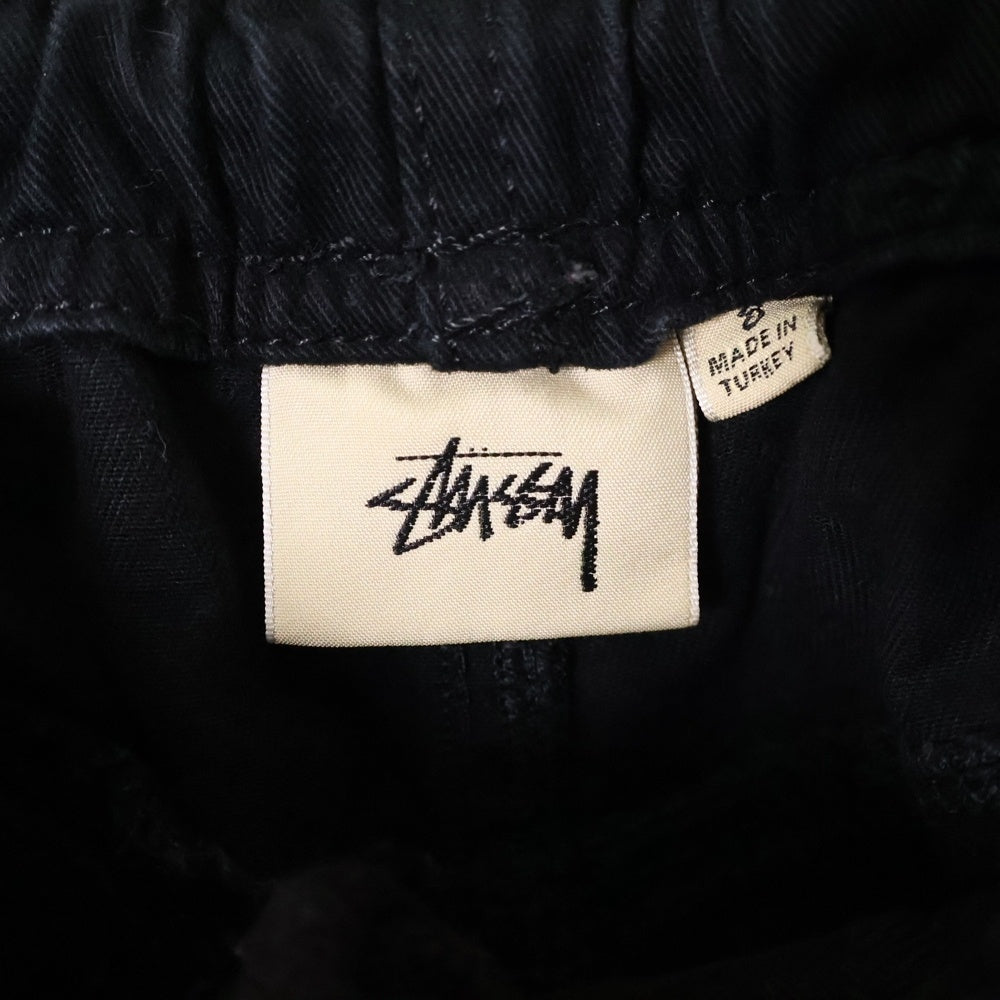 STUSSY(ステューシー) 22SS Brushed Beach Pant ブラッシュド ビーチ コットンパンツ ブラック 116553