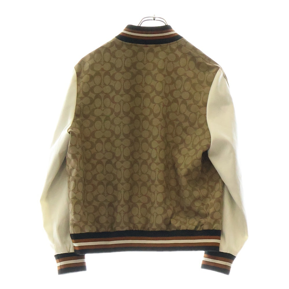 COACH(コーチ) シグネチャー ポリエステル ブルゾン ホワイト×ブラウン 10011166