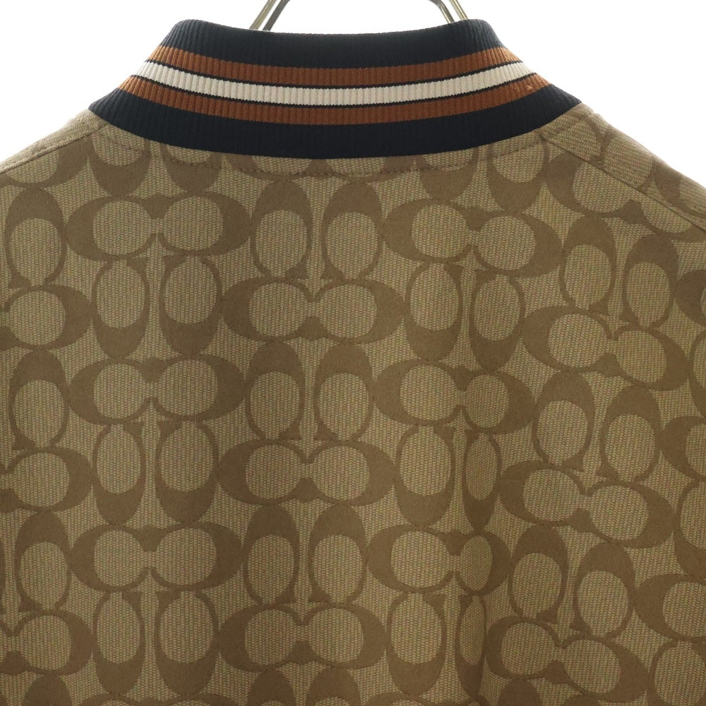 COACH(コーチ) シグネチャー ポリエステル ブルゾン ホワイト×ブラウン 10011166