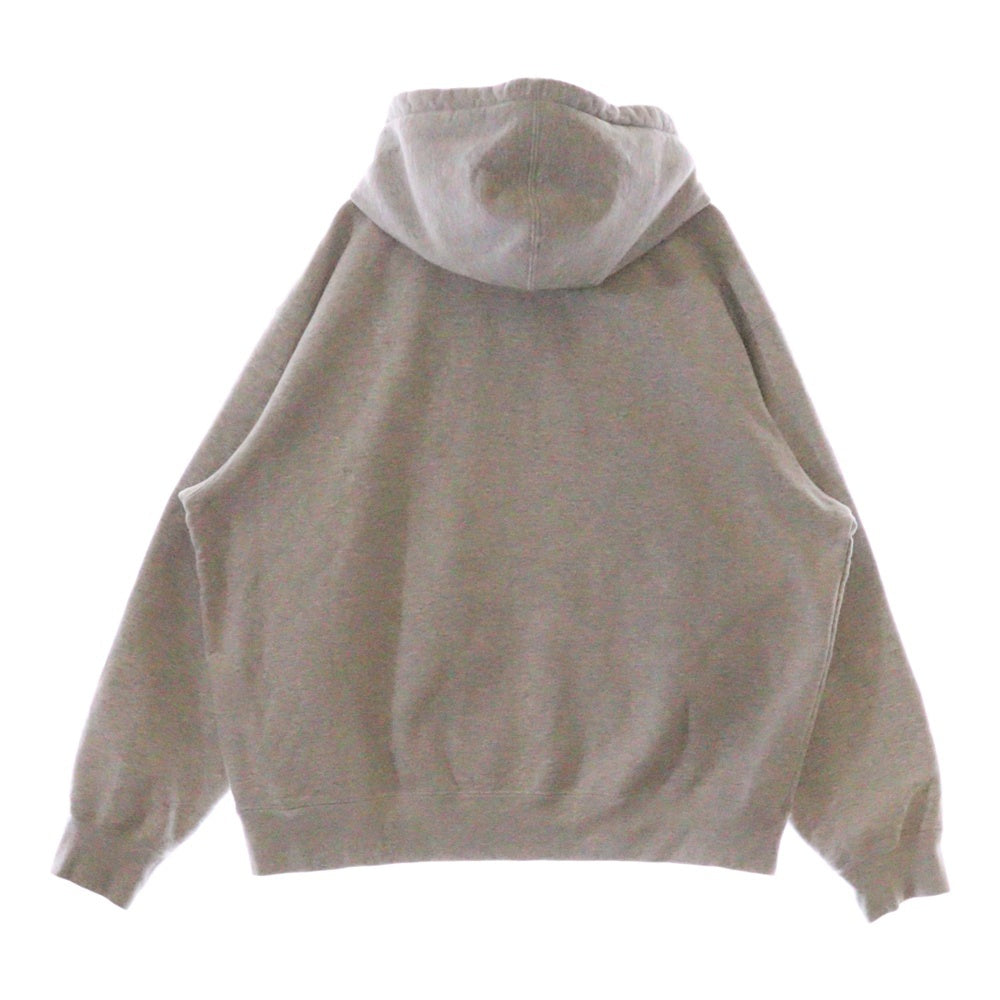 SUPREME(シュプリーム) 24AW S Logo Zip Up Hooded Sweatshirt Sロゴ刺繍 ジップアップ スウェットパーカー フーディー アッシュグレー