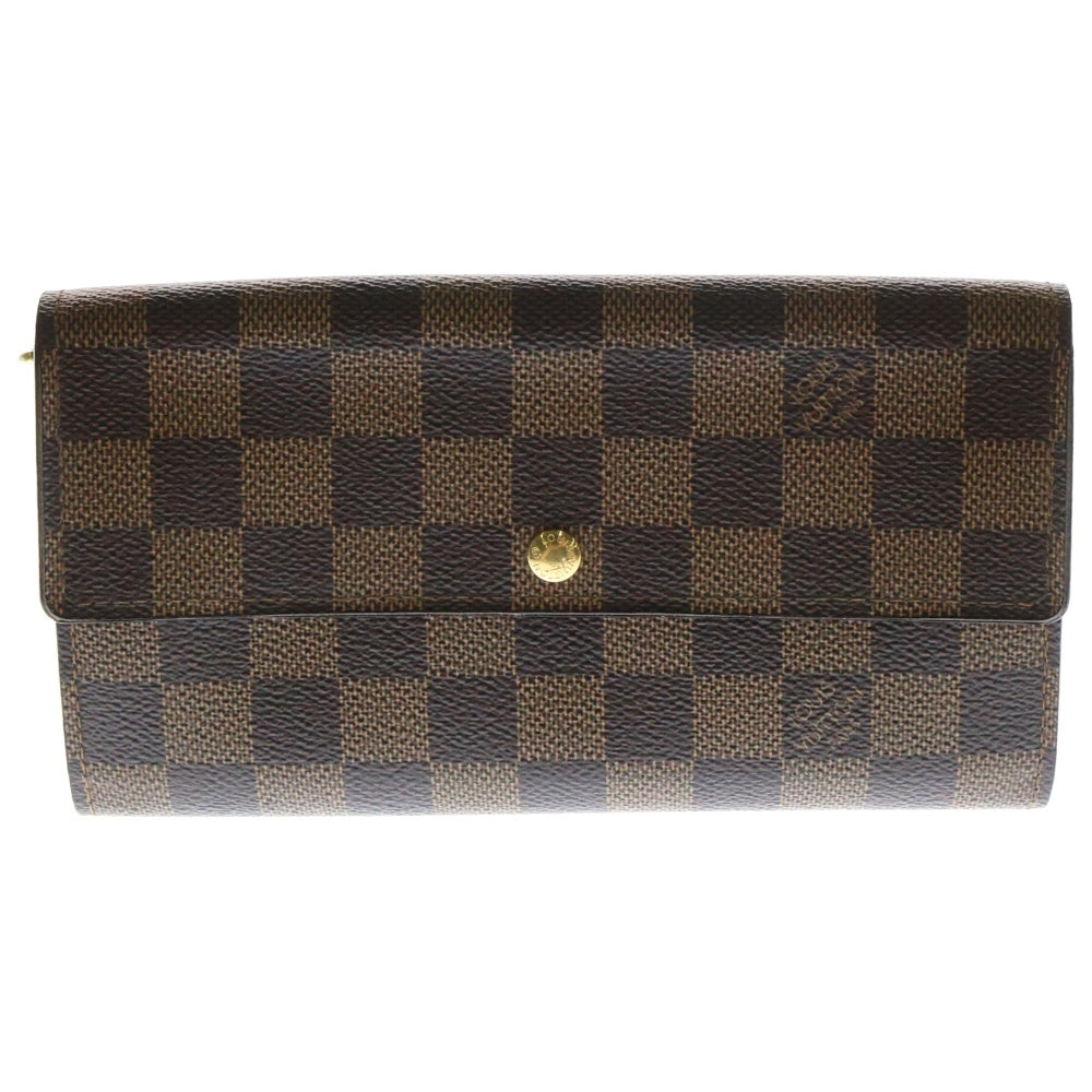 LOUIS VUITTON(ルイヴィトン) ダミエ ポシェット ポルト モネ カルト クレディ ロングウォレット 長財布 ブラウン N61724