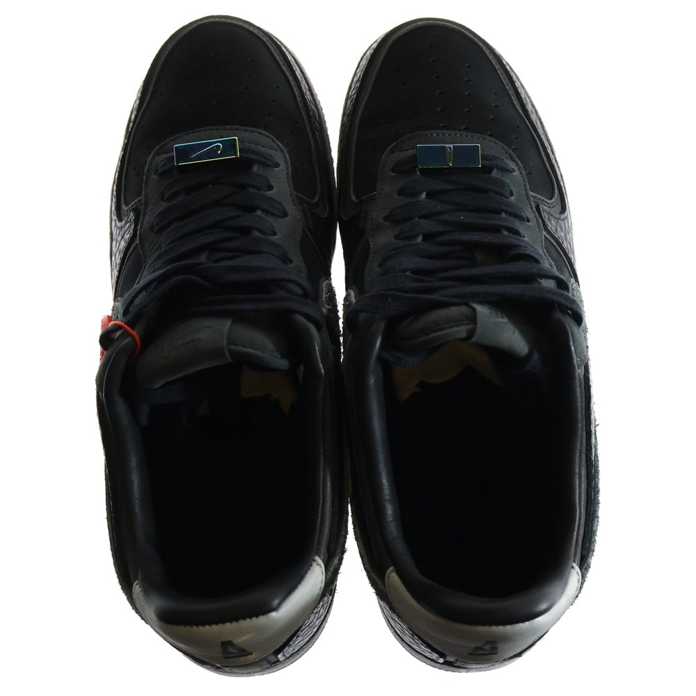 NIKE(ナイキ) ×A Ma Maniere Air Force 1 Low Hand Wash Cold ×アママニエール エアフォース1 ローカットスニーカー ハンドウォッシュ コールド ブラック US9.5/27.5cm CQ1087-001