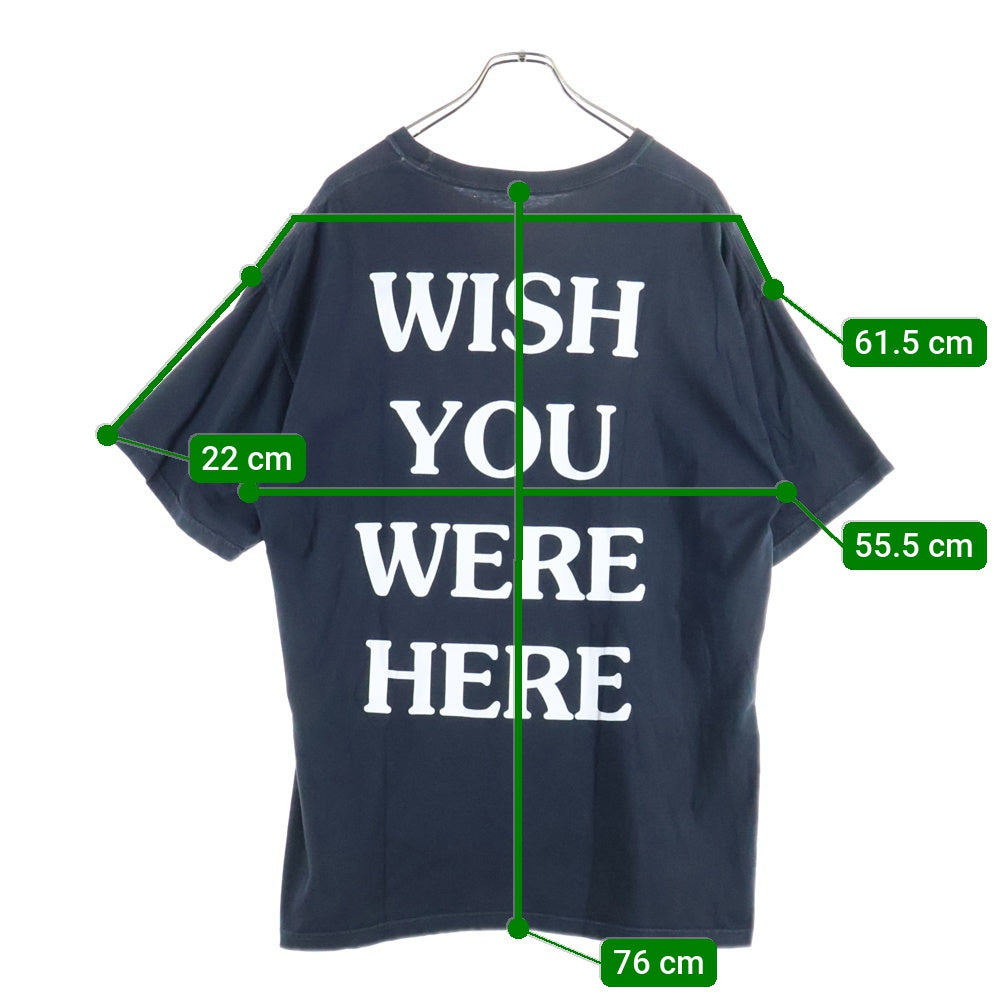 TRAVIS SCOTT(トラヴィススコット) I Went To Astroworld Tee アストロワールド プリント 半袖Tシャツ カットソー ブラック