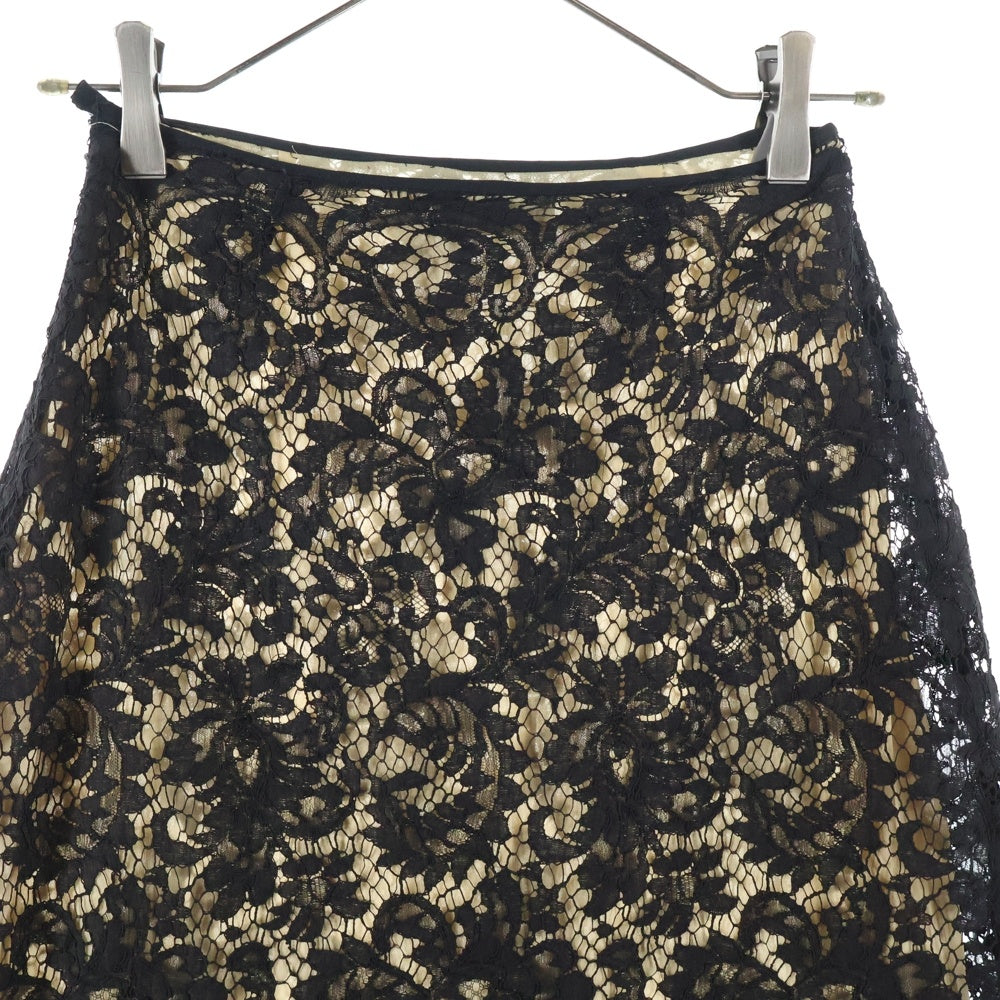 GUCCI(グッチ) フラワー総柄 レース スカート ブラック レディース