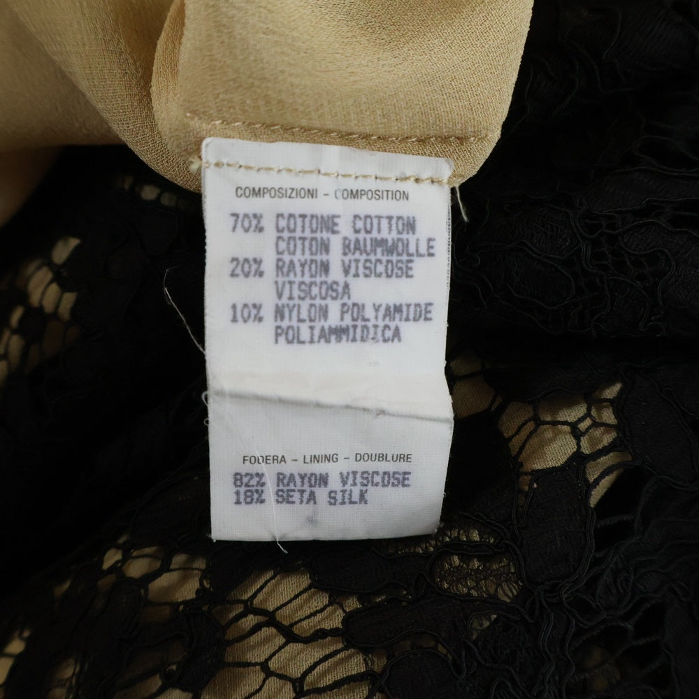 GUCCI(グッチ) フラワー総柄 レース スカート ブラック レディース