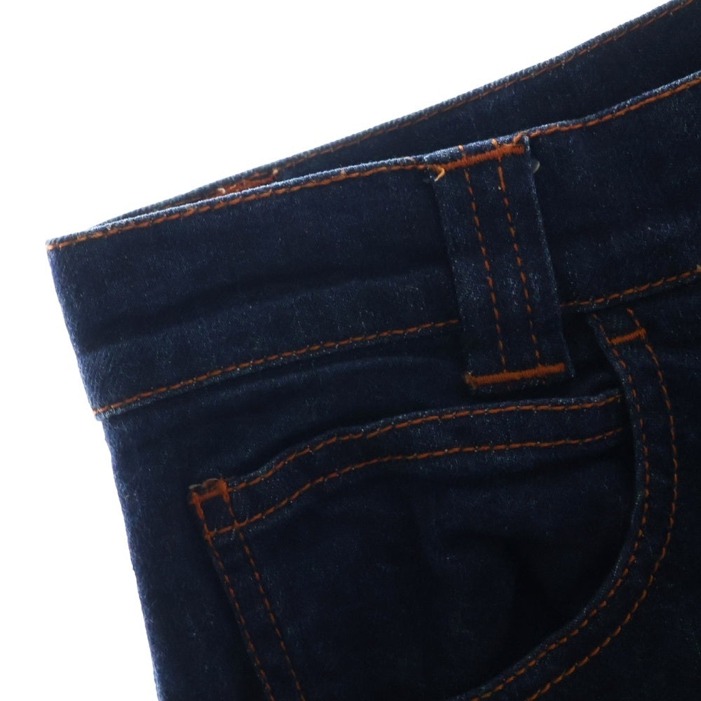 SEE BY CHLOE(シーバイクロエ) 17SS HIGH WAIST FLOWER WIDO DENIM PANTS 花刺繍 ハイウエスト ワイド デニムパンツ インディゴ レディース