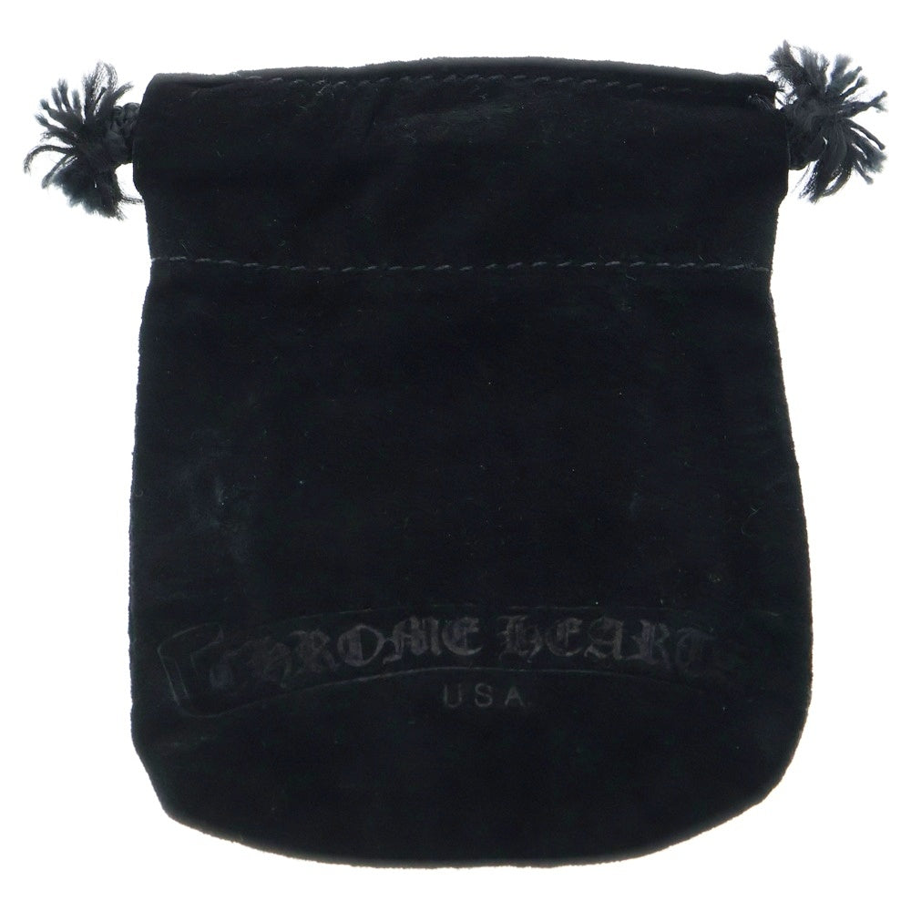 CHROME HEARTS(クロムハーツ) GUNSLINGER ガンスリンガー クロスボール レザーブレスレット ブラック/シルバー BCA146