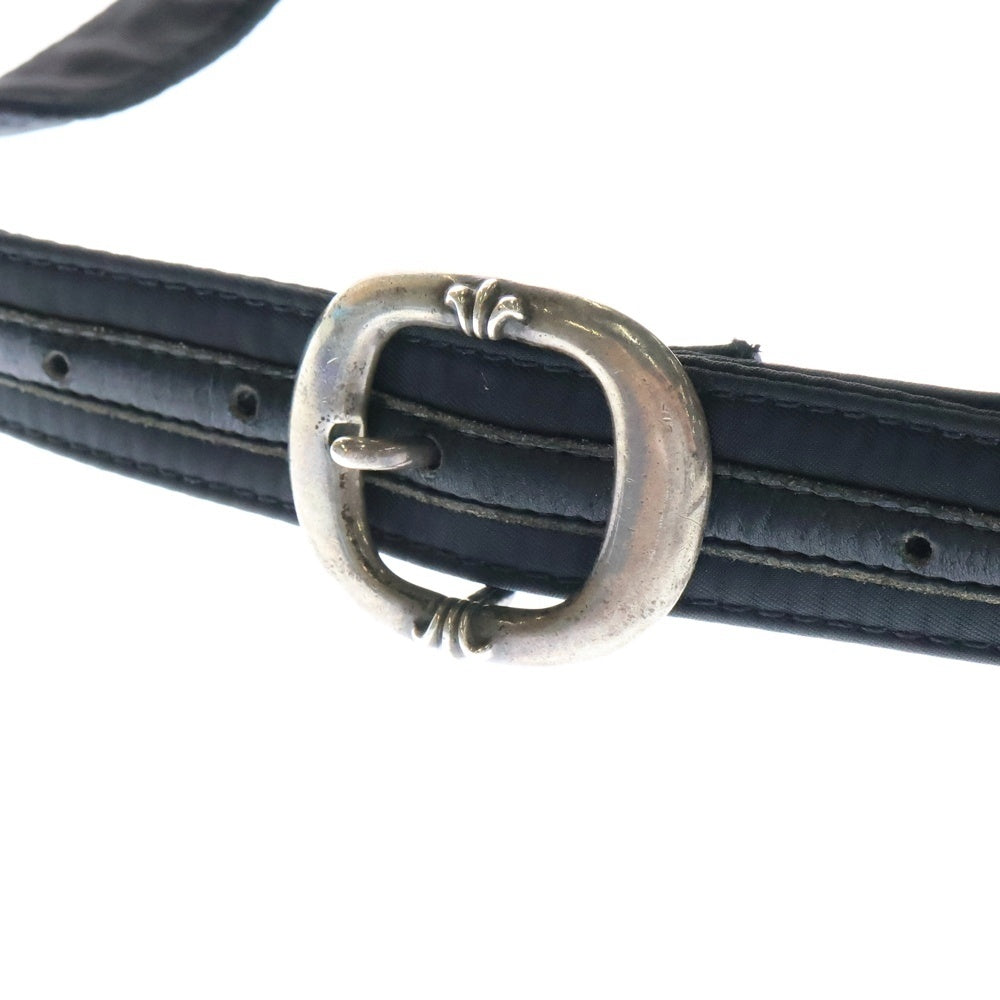 CHROME HEARTS(クロムハーツ) OLD SNAT PACK mini NYLON オールド スナットパックミニ ダガージップガンスリンガーベルトナイロンボディーバッグ ブラック