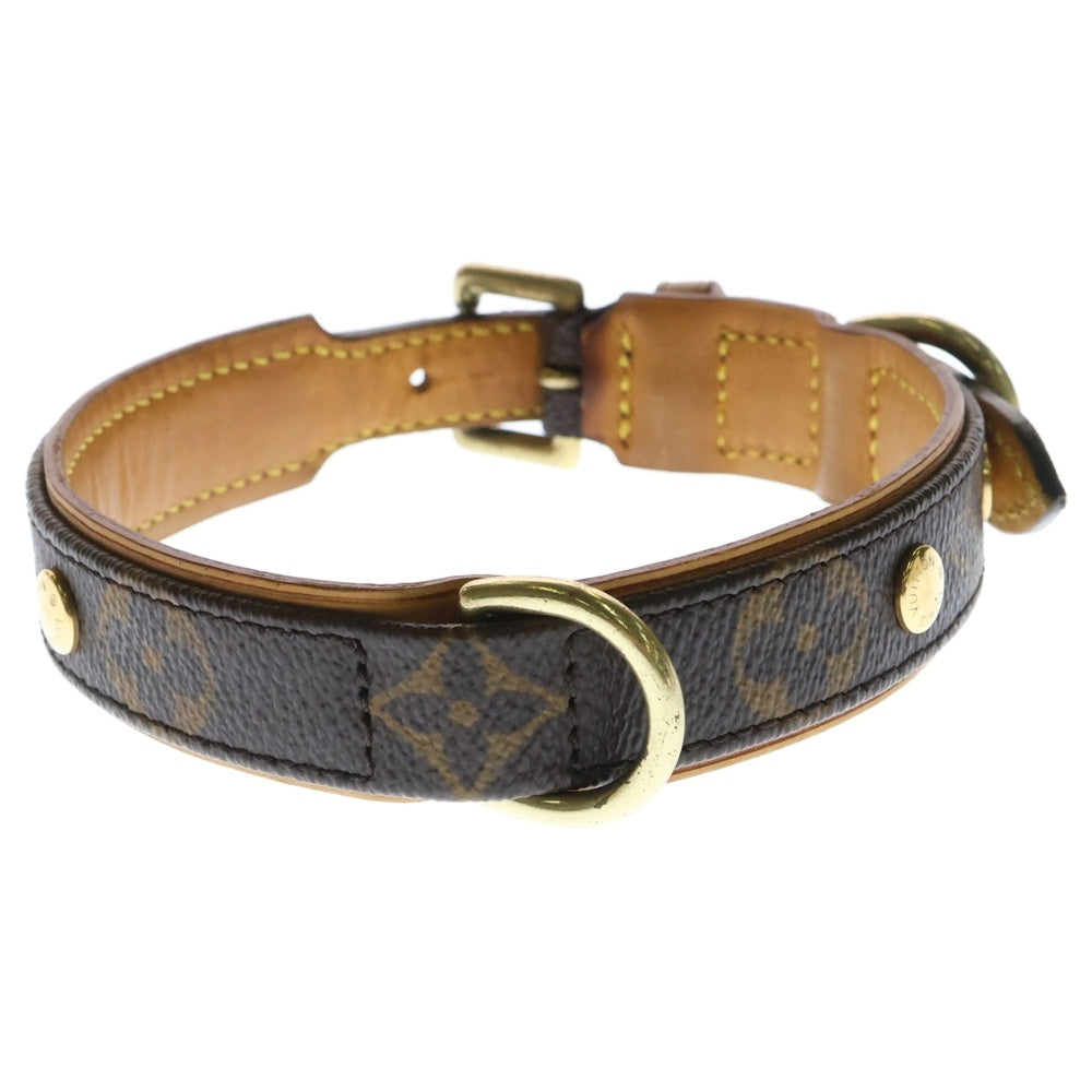 LOUIS VUITTON(ルイヴィトン) モノグラム コリエ バクスターMM 犬用 首輪 ペット用 ブラウン M58071