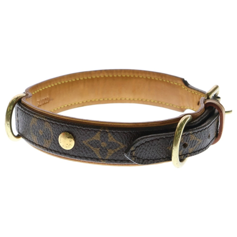 LOUIS VUITTON(ルイヴィトン) モノグラム コリエ バクスターMM 犬用 首輪 ペット用 ブラウン M58071