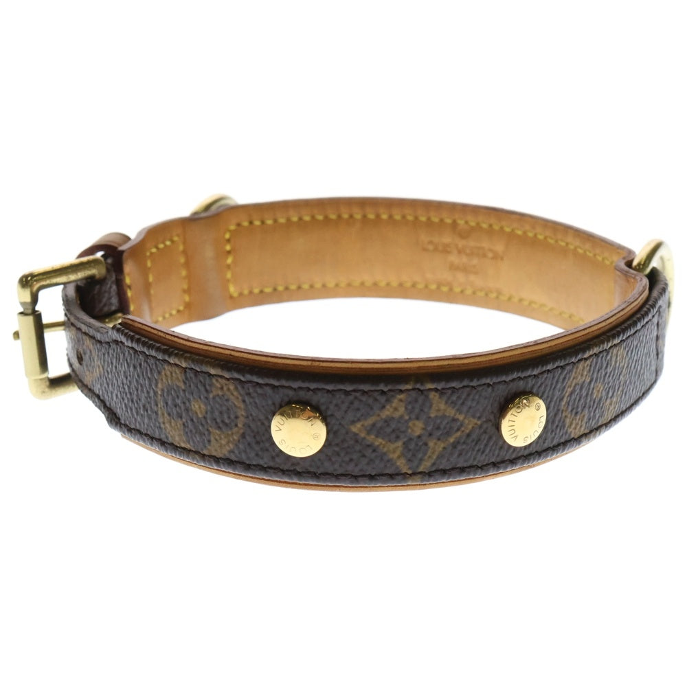LOUIS VUITTON(ルイヴィトン) モノグラム コリエ バクスターMM 犬用 首輪 ペット用 ブラウン M58071