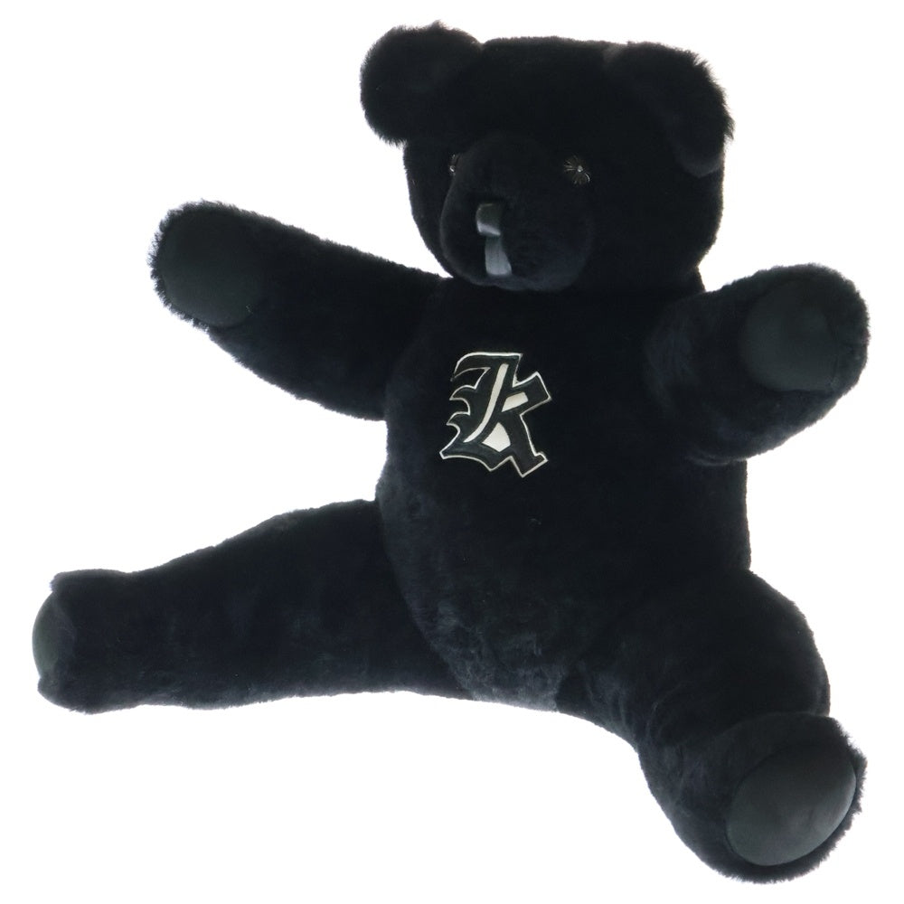 CHROME HEARTS(クロムハーツ) ×KYOSUKE HIMURO TEDDY BEAR 氷室京介 イニシャルロゴ テディーベア ぬいぐるみ ブラック