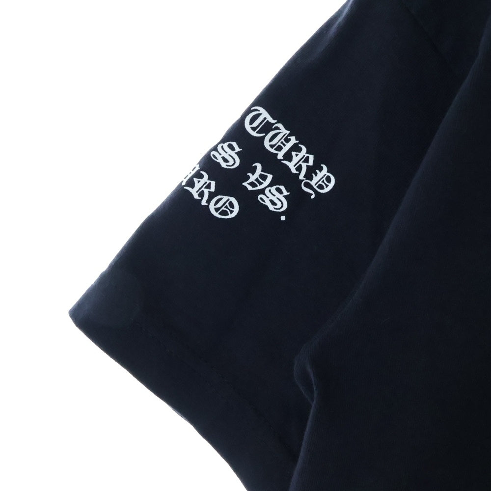CHROME HEARTS(クロムハーツ) OLD ×KYOSUKE HIMURO 21st CENTURY BOOWYS VS HIMURO S/S TEE 氷室京介 ボウイVSヒムロ プリント 半袖Tシャツ カットソー ブラック