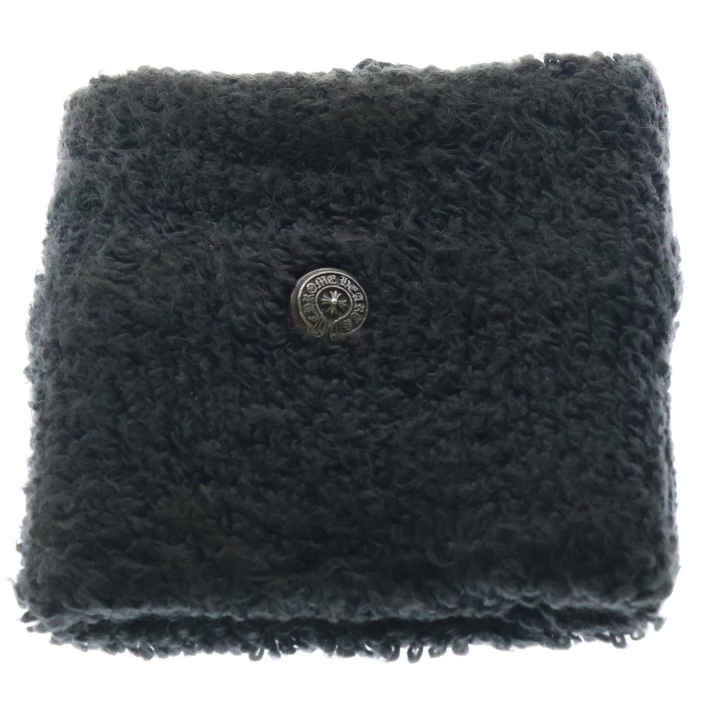 CHROME HEARTS(クロムハーツ) OLD LIPSTONGUE THE ROLLING STONES SWEATBAND WRIST オールド リップアンドタン リストバンド ブラック