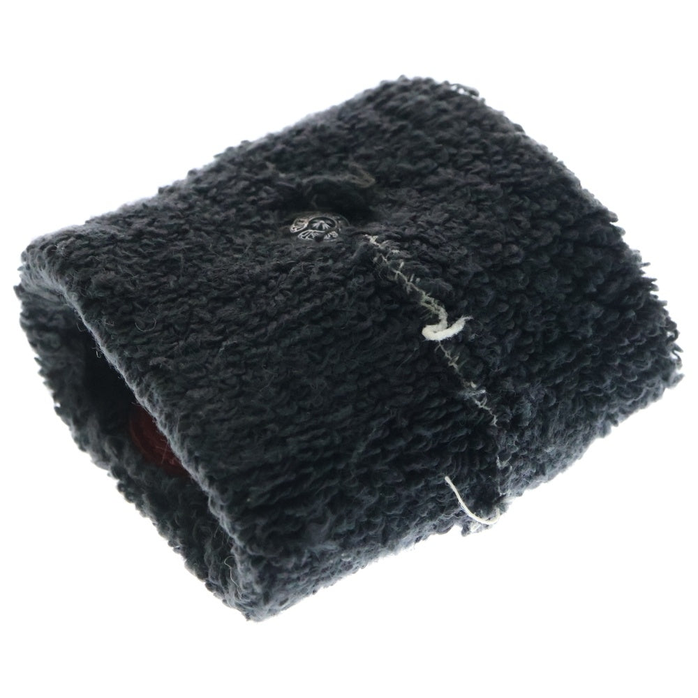 CHROME HEARTS(クロムハーツ) OLD LIPSTONGUE THE ROLLING STONES SWEATBAND WRIST オールド リップアンドタン リストバンド ブラック