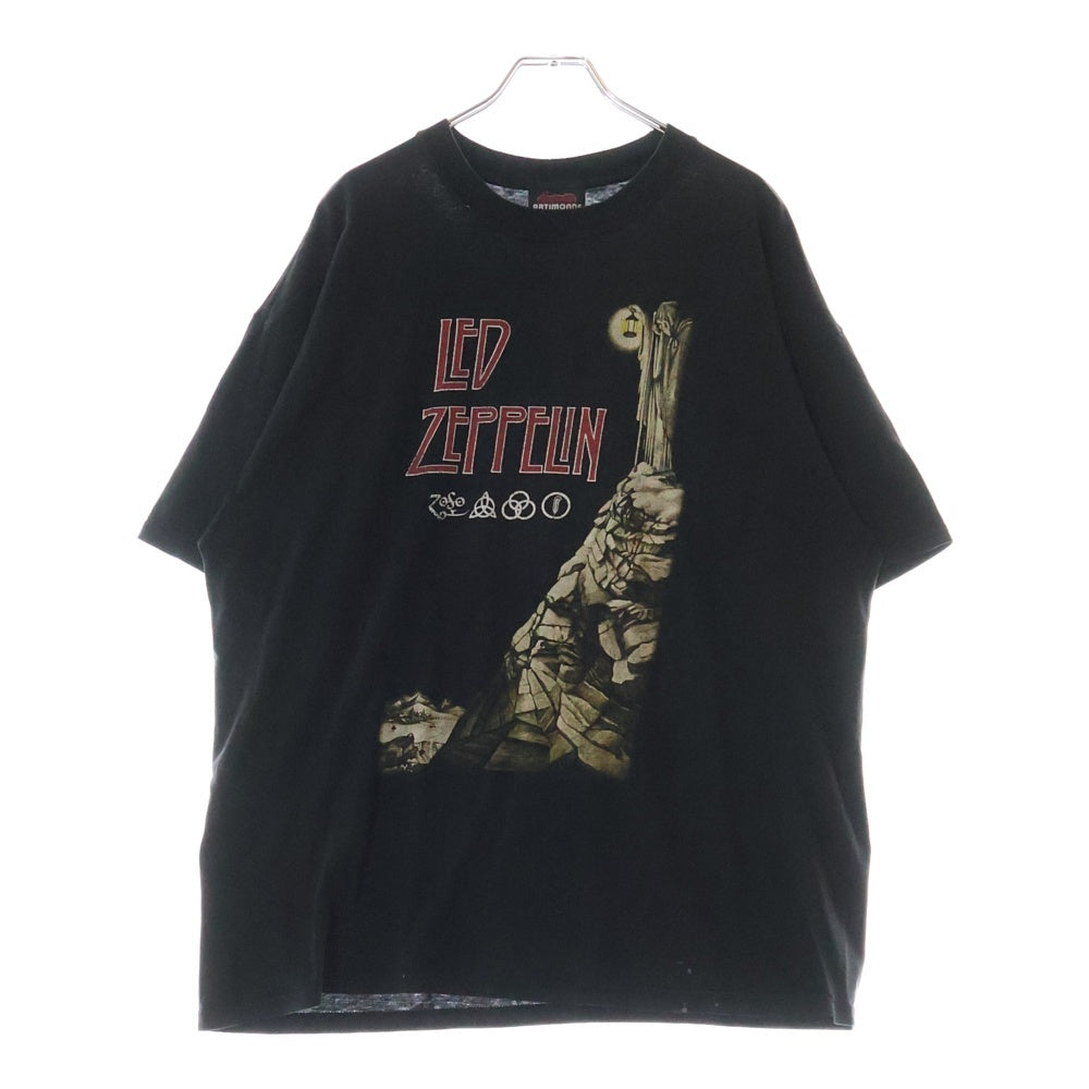 VINTAGE(ヴィンテージ) LED ZEPPELIN HERMIT GILDAN レッドゼッペリン プリント半袖Tシャツカットソー ブラック
