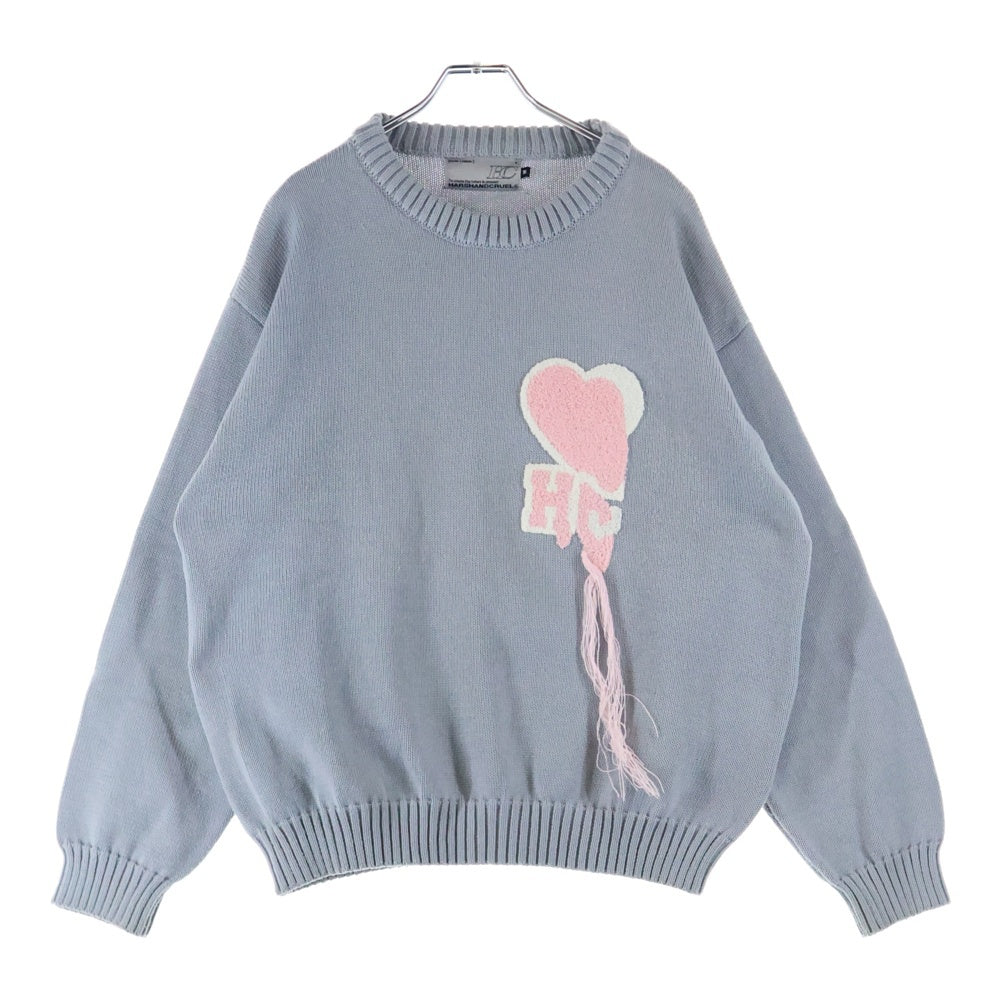 HARSH AND CRUEL(ハーシュアンドクルーエル) クルーネックニットセーター グレー