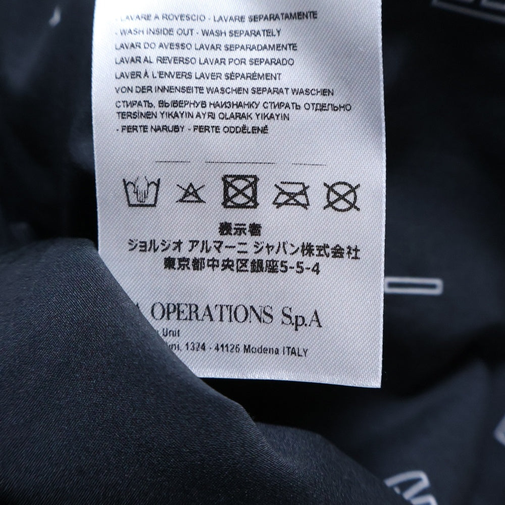 Armani Exchange(アルマーニ エクスチェンジ) ジップアップフーディー レザージャケット ネイビー 3GZB03 ZNAAZ