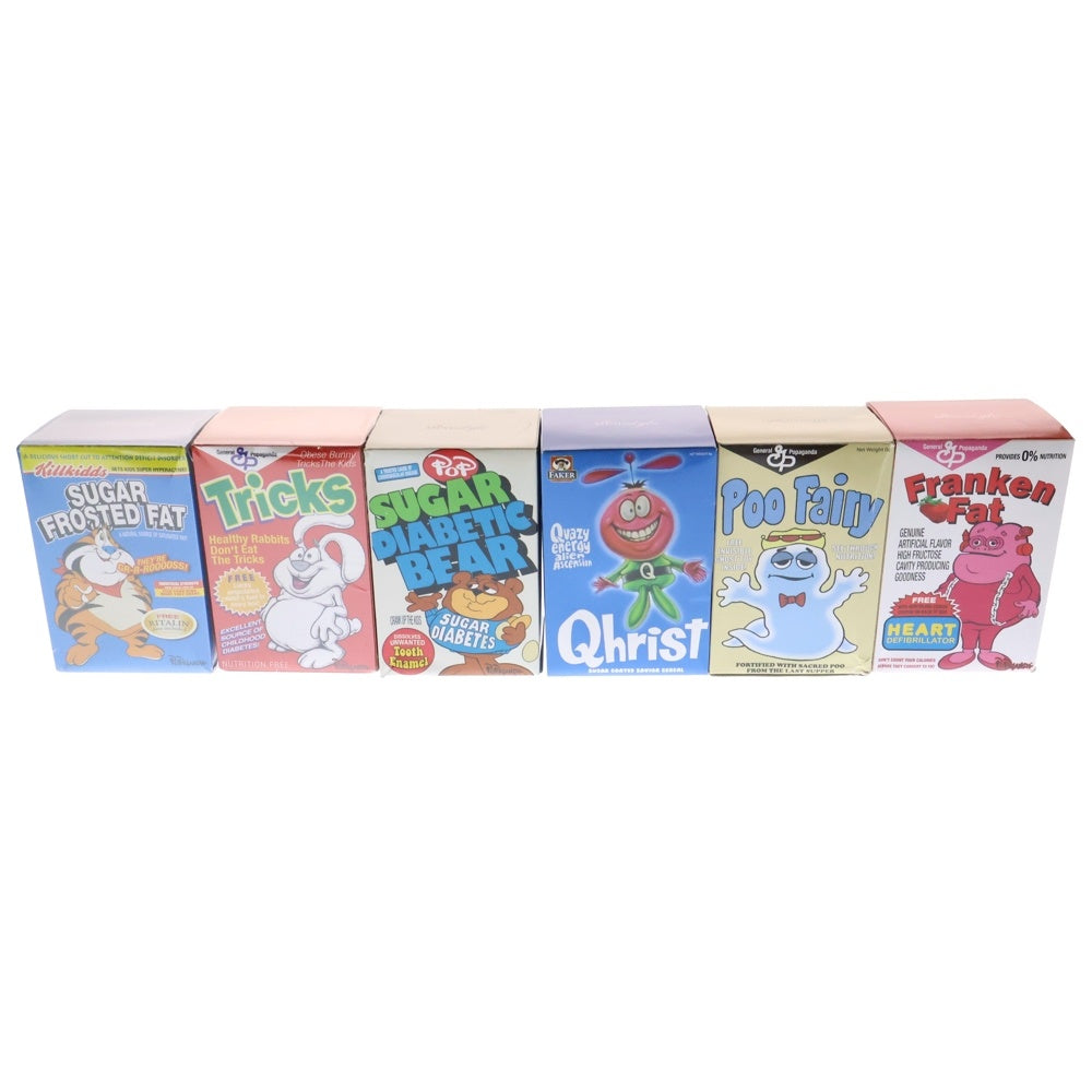 Ron English(ロン・イングリッシュ) × POPAGANDA Cereal Killers Black Light Magic Funny Six Pack Set ポップアガンダ 6個セットフィギュア