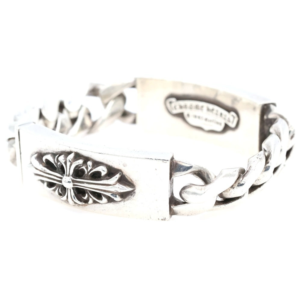 CHROME HEARTS(クロムハーツ) OLD ID DBL FLRL DGGR オールド ダブルID フローラルダガー ブレスレット シルバー BCA159