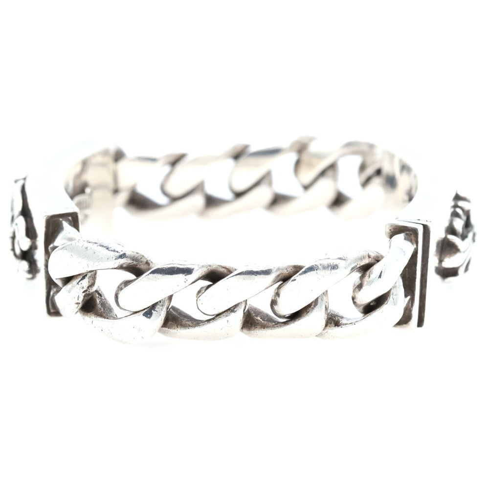 CHROME HEARTS(クロムハーツ) OLD ID DBL FLRL DGGR オールド ダブルID フローラルダガー ブレスレット シルバー BCA159