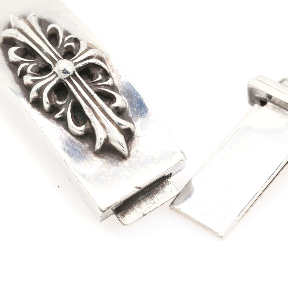 CHROME HEARTS(クロムハーツ) OLD ID DBL FLRL DGGR オールド ダブルID フローラルダガー ブレスレット シルバー BCA159