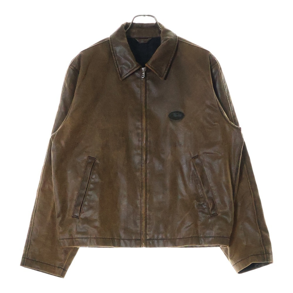 STUSSY(ステューシー) Club Coated Cotton Jacket クラブ コーティング コットン ジャケット ブラウン 115774