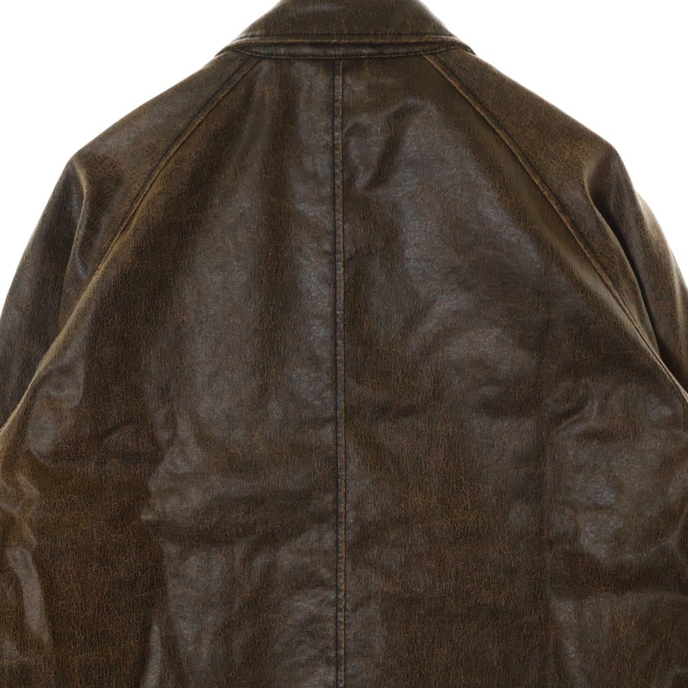 STUSSY(ステューシー) Club Coated Cotton Jacket クラブ コーティング コットン ジャケット ブラウン 115774