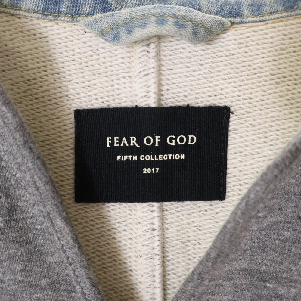FEAR OF GOD(フィアオブゴッド) 5th Fifth Collection Heavy Terry V-Neck Polo フィフスコレクション ヘビー テリー Vネック 半袖 ポロシャツ グレー