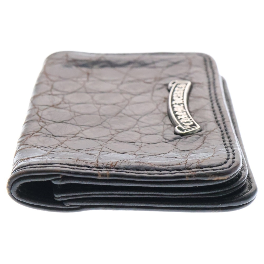 CHROME HEARTS(クロムハーツ) CARD CASE ALGTR カードケース グロメット付きアリゲーターカードケース ブラウン
