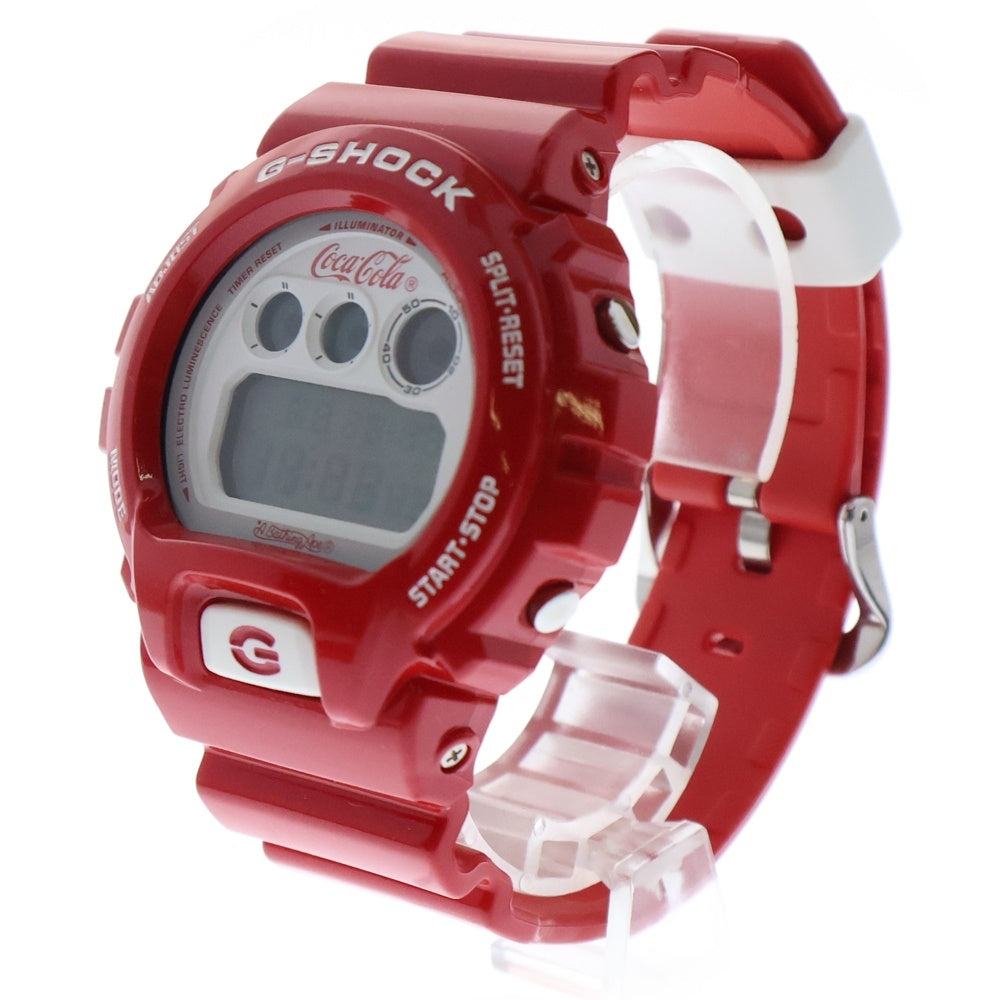 A BATHING APE(アベイシングエイプ) ×CASIO G-SHOCK×COCA-COLA ×カシオ ジーショック×コカ・コーラ デジタルウォッチ 腕時計 レッド DW-6900FS