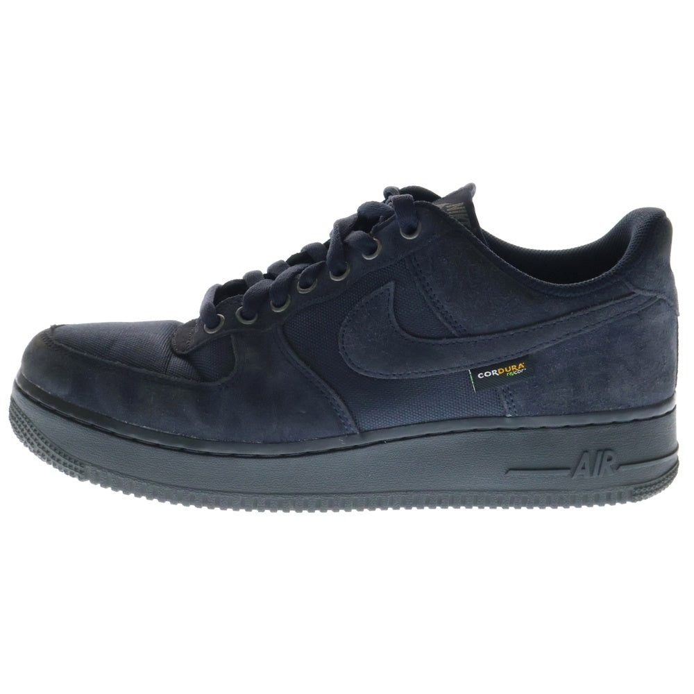 NIKE(ナイキ) AIR FORCE 1 LOW 07 Cordura Dark Obsidian ナイキ エアフォース1 ロー 07 コーデュラ ダークオブシディアン ローカットスニーカー US9.5/27.5cm HQ3822-400