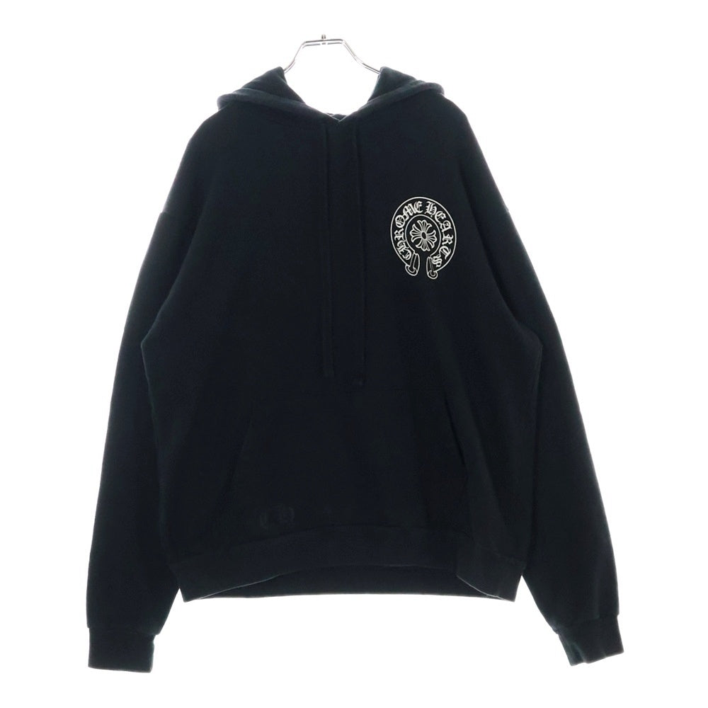 CHROME HEARTS(クロムハーツ) SWTSHRT HD PLVR 東京限定バックホースシュープリント プルオーバーパーカー ブラック