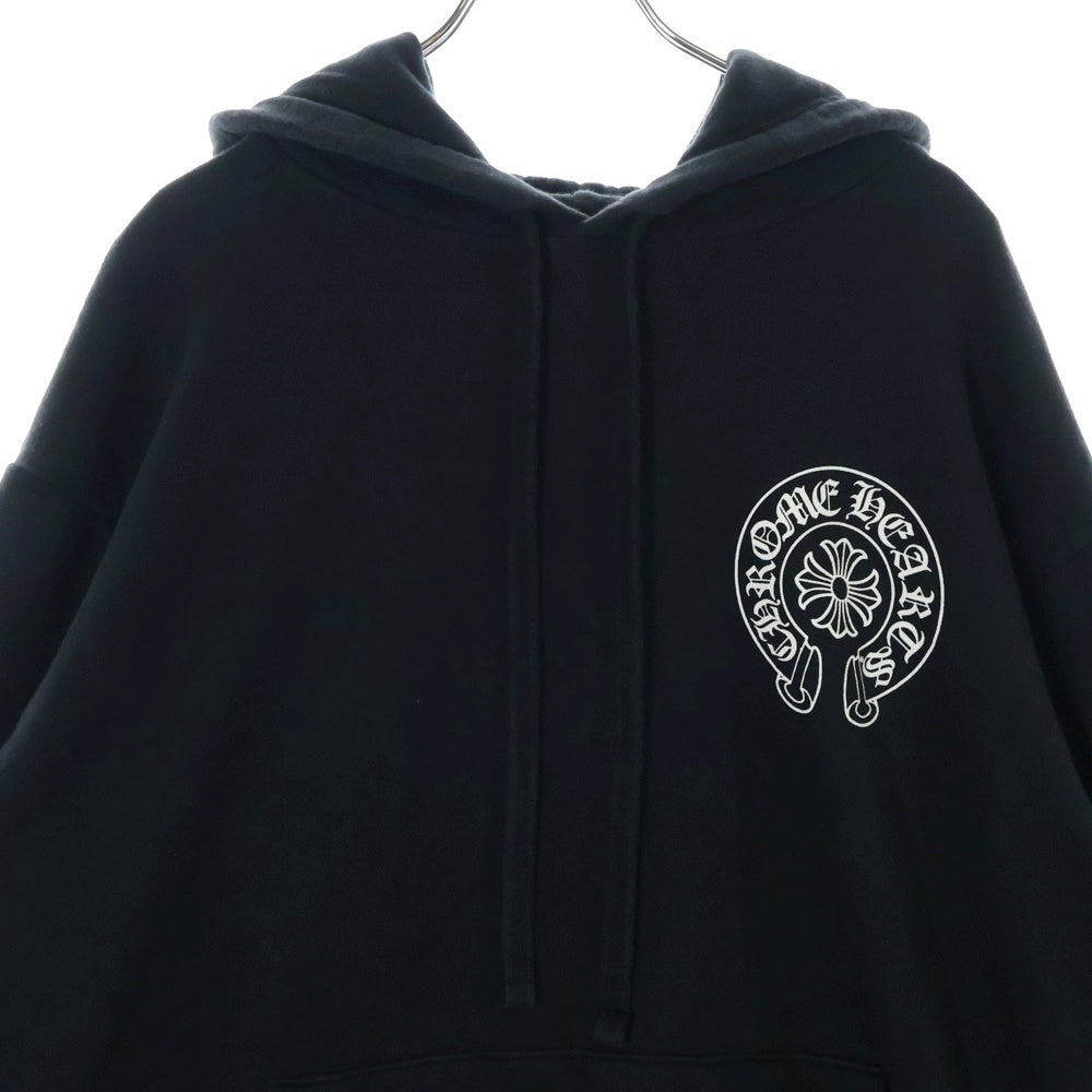 CHROME HEARTS(クロムハーツ) SWTSHRT HD PLVR 東京限定バックホースシュープリント プルオーバーパーカー ブラック