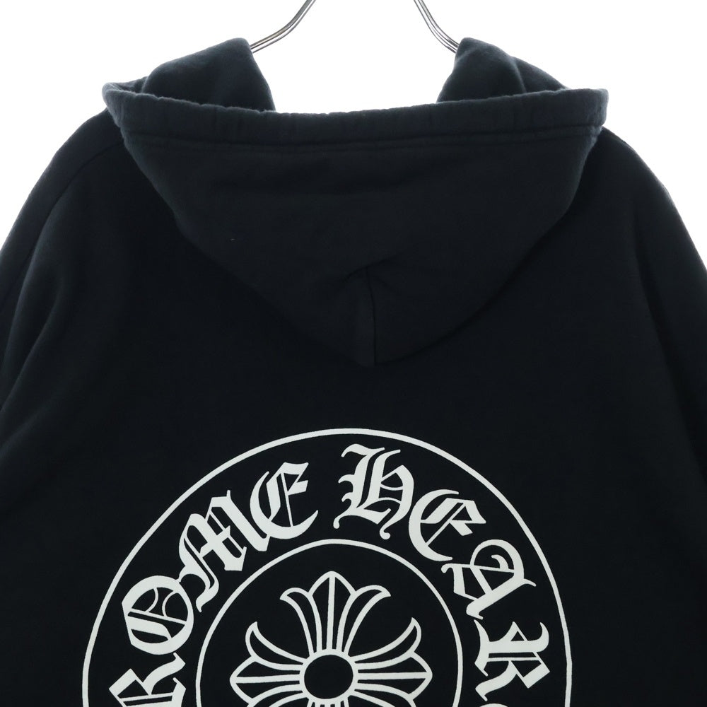 CHROME HEARTS(クロムハーツ) SWTSHRT HD PLVR 東京限定バックホースシュープリント プルオーバーパーカー ブラック