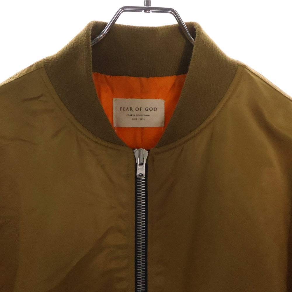 FEAR OF GOD(フィアオブゴッド) 4th Collection MA-1 Bomber Jacket ボンバージャケット ブラウン