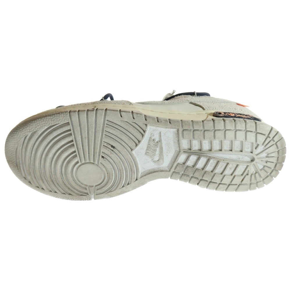 NIKE(ナイキ) ×OFF-WHITE DUNK LOW 1 OF 50 20 オフホワイト ダンクロー ロット20 ローカットスニーカー ホワイト/グレー US9/27cm DJ0950-115